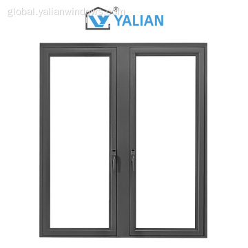 Flush Casement Windows  Aluminum Alloy Casement Windows Soundproof Function Manufactory